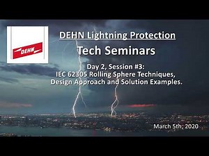 Dehn Miami Tech Seminar Session 3 - Day 2 - IEC 62305 Rolling Sphere Techniques, Design, & Solutions