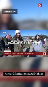 Reporter Amanda Roberts speaks to a senior from Antioch High School on the tragic events that happened Wednesday. Two students died: a teen girl and the shooter. | NewsChannel 5 Nashville