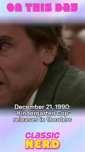 35 years ago TODAY, a tough-guy action hero got humbled by juice boxes and tiny chairs when “Kindergarten Cop” was released in 1990! Arnold Schwarzenegger played it straight as a cop trying to keep his cool in the loudest room on earth, the classroom. It was peak early-90s “family comedy with real stakes,” packed with quotable lines and big reactions. It debuted at number two at the box office its opening weekend behind “Home Alone” and went on to gross about $202 million worldwide, and it later