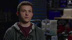 Tom Holland reprises his role as Peter Parker for Avengers Campus' Spider-Man ride