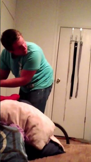 Karate chop to the neck knock out!