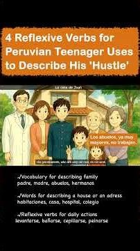 (A1-A2) My Life in Lima: 4 Reflexive Verbs for Peruvian Teenager Uses to Describe His 'Hustle'