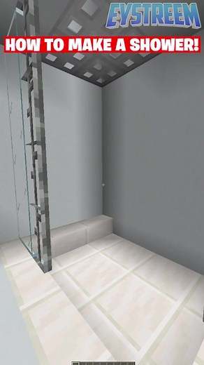 Create a Working Shower in Minecraft!