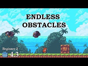 create obstacles in endless runner - Learn Godot 4 2D - no talking
