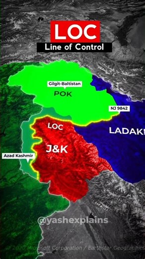 Line of Control Telugu | MapAnimation | yashexplains |