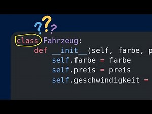 Python Klassen in 111 Sekunden!! (deutsch)