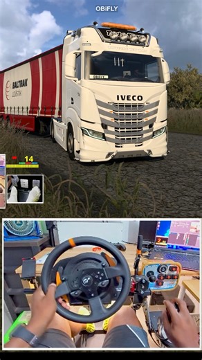 1.1M views · 18K reactions | V8 swapped Iveco S-way truck mod. #ETS2 #EuroTruckSimulator2 | OBiFLY | Facebook