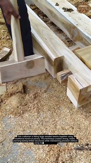 This Traditional Timber Jointing Method Amazes Americans | No Machines