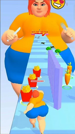 fat girl eating run gameplay #games #tiktok #funny