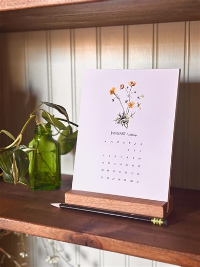 2026 Desktop Calendar (includes Wooden Holder) - Etsy Australia