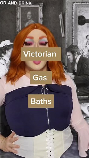 #history #historical #historylesson #dragqueen #drag #makeup #wig #victorian #victorianera #bath #bathtub #boil #wendyweather #greenscreen