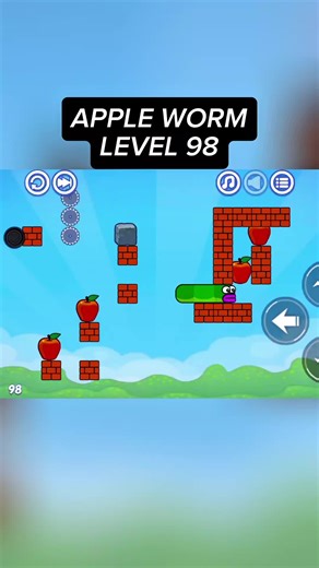 Apple worm level 98 #appleworm #creatorsearchinsights | apple worm