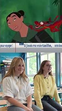Eulalie et Gaëlle doublent Mulan et Mushu #disney #pourtoi #doublage