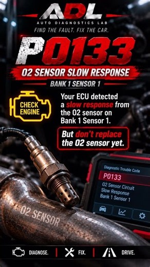 P0133 O2 Sensor Slow Response ⚠️ | Bank 1 Sensor 1 | How to Diagnose
