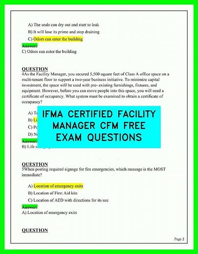 IFMA Certified Facility Manager (CFM) Free Exam Questions 2026: Master the Key Official Concepts!