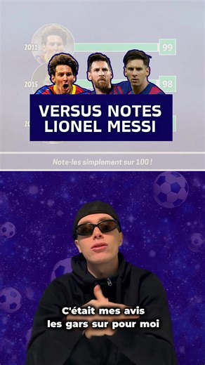 Le Versus Notes d’Allan sur 3 versions de Lionel Messi ! 🐐⭐️ D’accord avec lui ? 🤔 #messi #lionelmessi #leomessi #football