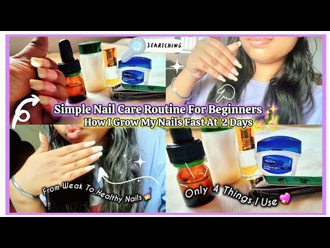 MY REAL NAIL CARE ROUTINE FOR NAIL GROWTH 💅 || HOW I GROW MY NAILS FAST AT 5 DAYS ✌🏻😯