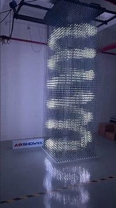 Spring geometry in 3D LED Cube / 3D Matrix Light / 3D Volumetric LED Display