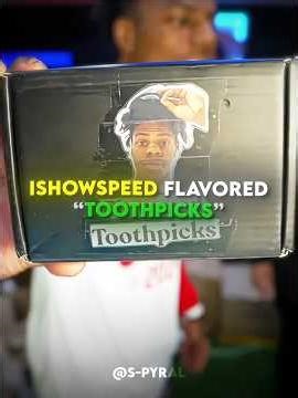 Fan Made Speed Toothpicks and He Actually Reacted… 💀 #ishowspeed #fan #edit