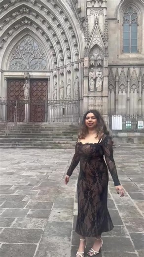 Gothic places in winter #goth #barcelona #architecture #winter #blackdress