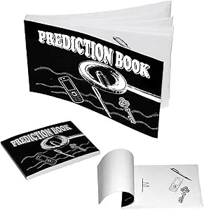 MilesMagic Magician's Prediction Book Gimmick | Mind Reading Flip Book Revelation | Real Choice Revealing Close Up Mentalism Street or Stage Magic Trick