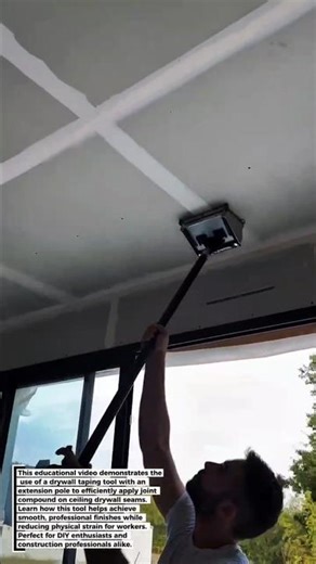 Drywall Taping Tool Demonstration | Efficient Ceiling Joint Finishing