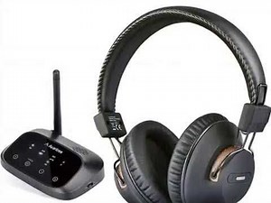 [2019 New!] Avantree HT5009 Long Range Wireless Headphones for TV Watching, w/Bluetooth Transmitter