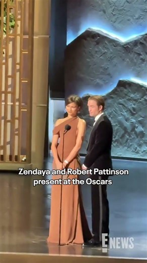 Zendaya and Robert Pattinson present the award for Best Director at the #Oscars.