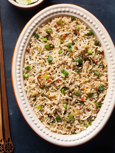 Veg Fried Rice Recipe (Chinese Style)