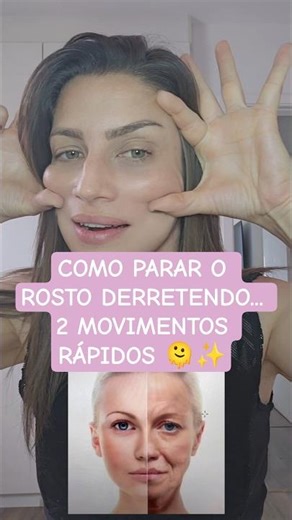 How to stop your face from melting... 2 quick movements! 🫠✨ #facialyoga #facialmassage