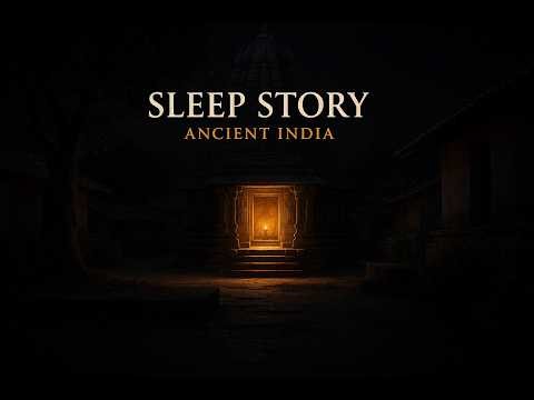 Sleep Story for Deep Rest | A Gentle Night Walk Through Ancient Indian Village
