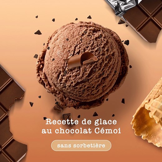 Froid devant ❄️ Comment déguster notre délicieux chocolat Cémoi en été ? On a LA solution : une recette de glace maison 100% choco 🍫 Partagez-nous vos créations en commentaires🍦 | CÉMOI