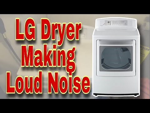 How to Fix LG Dryer Making Loud Noise | Loud Rumbling Noise | Model #DLE4801W