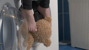 Child Use Washing Machine Child Sits Stock Footage Video (100% Royalty-free) 1059492335 | Shutterstock