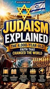 Judaism Explained : The World's Oldest Monotheistic Faith ✡️#Judaism #JewishHistory #Torah #Abraham