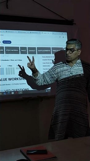 Mathematic session on place values, expansion of numbers at lepra india trust 1