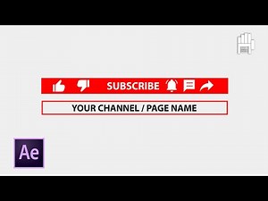 Animated Youtube LIKE & SUBSCRIBE Button | After Effects Animation Tutorial