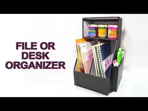 How To Make A File Organizer |DIY File Organizer | DIY Desk Organizer