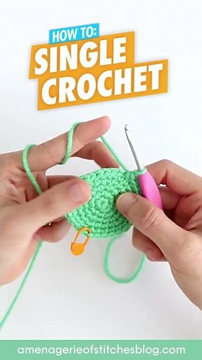 How To Single Crochet For Beginners (SC) - Amigurumi Crochet Tutorial