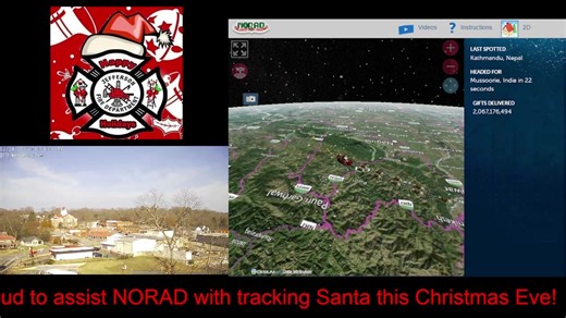 The Jefferson Fire Department is proud to assist NORAD Tracks Santa with tracking Santa this Christmas Eve! Jefferson Fire has provided NORAD access to our weather camera to help monitor Santa’s journey through our area. Merry Christmas | Jefferson Fire Dept