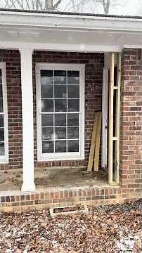 Framing front porch area for interior use