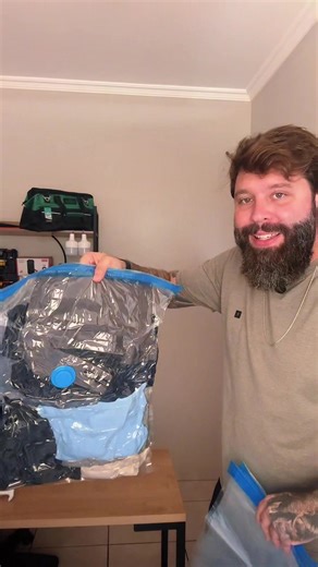 Kit com 10 sacos de armazenamento a vacuo