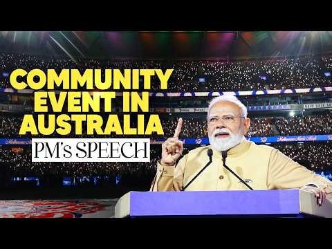 PM Modi’s address at the community event in Melbourne, Australia