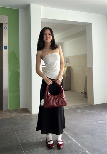 Stylish Outfit Ideas with Red Croissant Hobo Bag