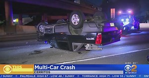 8 Vehicles Involved In 91 Freeway Pileup In Cerritos