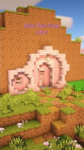 Minecraft Cherry Hobbit House 🏡#shorts