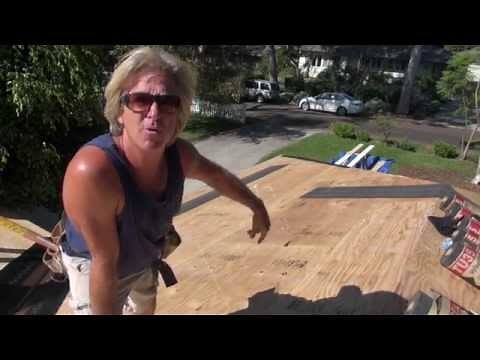 How to Install base felt paper for a Cedar Lite Tile Roof part 8 of 10