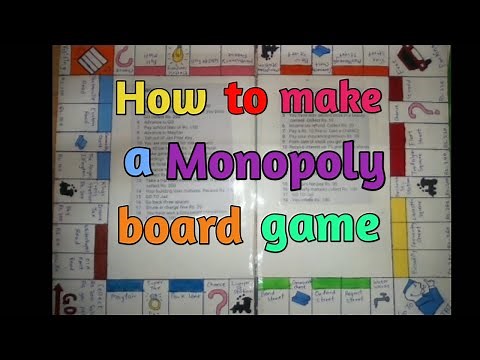 How to make a cardboard Monopoly board game