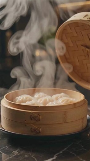 Soft & Juicy Dumplings in Bamboo Steamers