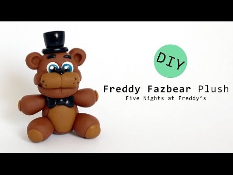 Five Nights at Freddy's Freddy Fazbear Plush Polymer Clay Tutorial